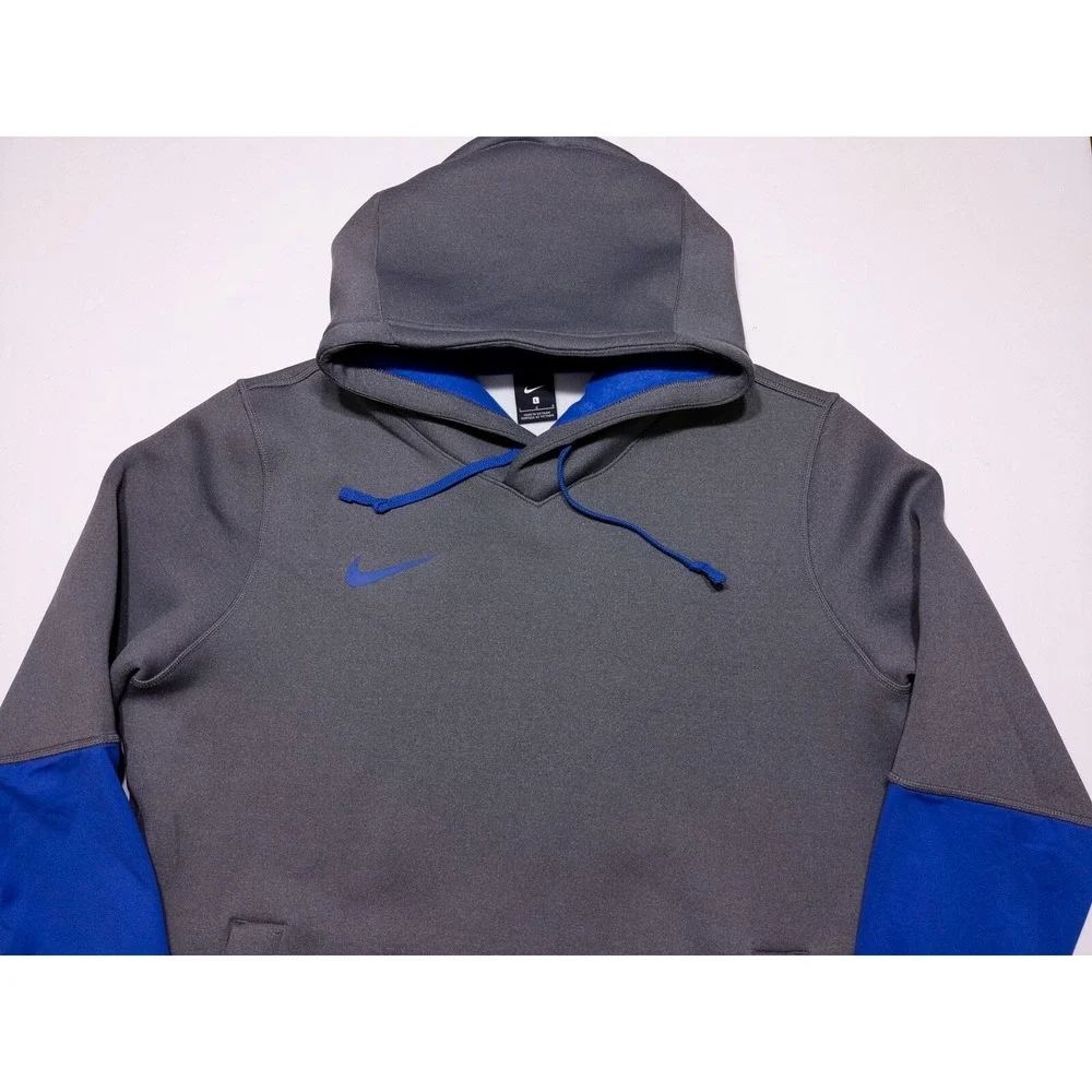 NIKE Men's Therma Heavy Hoodie CI4406 Gray‎ Blue Large L